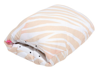 Kojicí polštářek rukávník Motherhood - růžová zebra